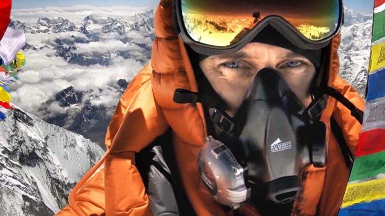 Alex Harz on the Summit of Mt. Everest while filming THE QUEST Nepal documentary 1030x580 1